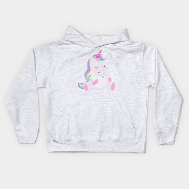 Unicorn Kids Hoodie by FunUsualSuspects